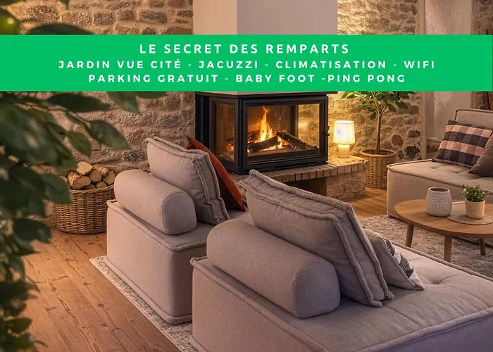 Вілла Le Secret Des Remparts - Jacuzzi- Vue Cite - Free Parking - Climatisation